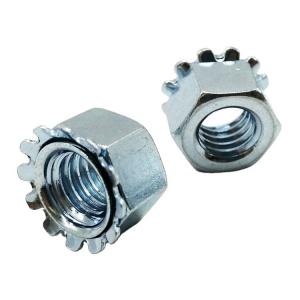Buy cheap M8 Metal Self Locking Nut Stress Relieving Tempering Hexagon K-Kep product