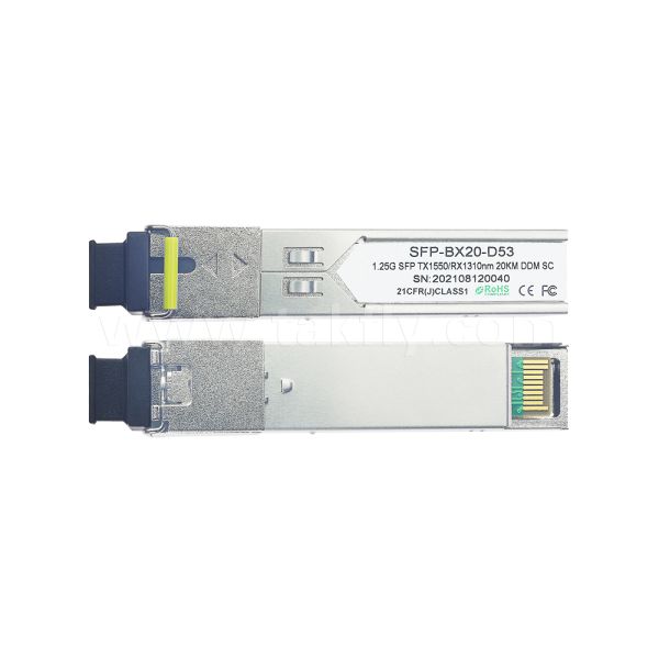 SFP 1.25Gbps 20KM SC Bi-Directional Optical Transceiver Module for Data Center AI FTTX