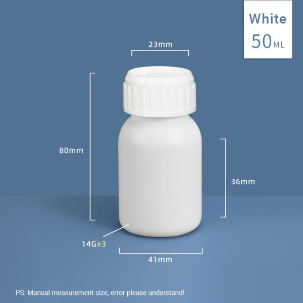 HDPE Plastic Fluoride Transparent Reagent Bottle 1000ml 1L For Chemical Packaging