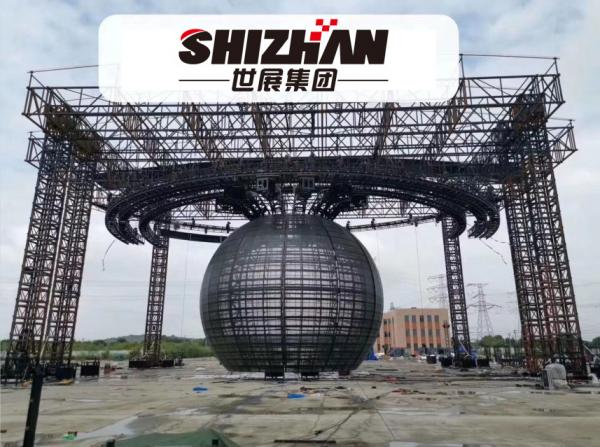 Concert Heavy Duty Truss Long Span LED Ball Stage Lighting Structure Steel Truss Customized