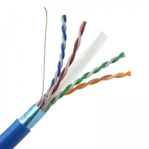 Buy cheap UL Listed Cat6 Ethernet Cable 1000ft 305m 23AWG 550MHz Shielded FTP product