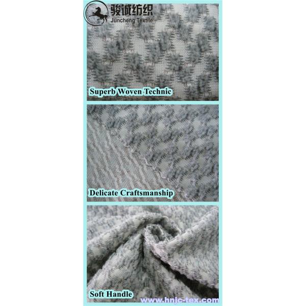 China high-density 3D polyester fabric with four combs pattern for sofa/cloth manufacturer