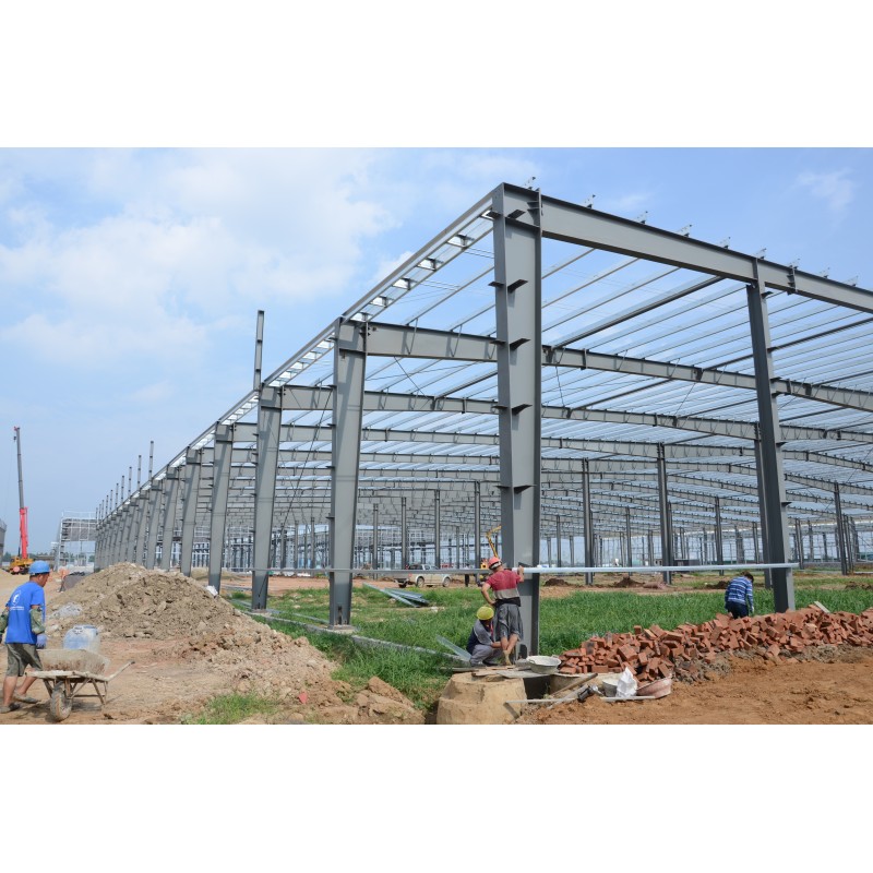 Low Cost Prefab Steel Warehouse Factory For Logistics Storage
