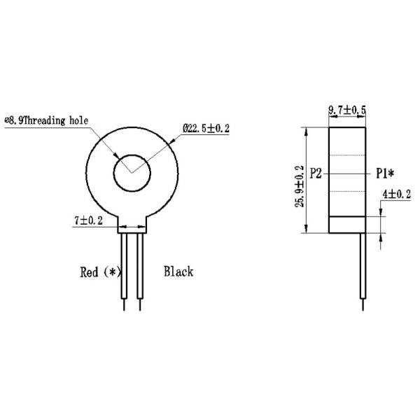 Zero Phase Ultra Micro Ferrite Core Current Transformer 5A With Good Consistency