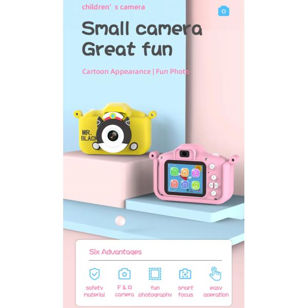 HD Toddler Digital Video Camera , 2.0-inch Kids Camera With Silicone Cases