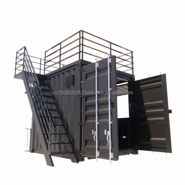 Mini 10ft Pop-up Store Sturdy Steel Frame Container Bar Stall with Galvanized Steel Bending