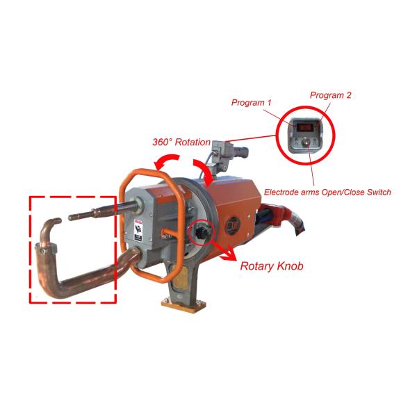 Inverter Pulse Hand Portable Resistance Spot Welder for Aluminium Auto Body