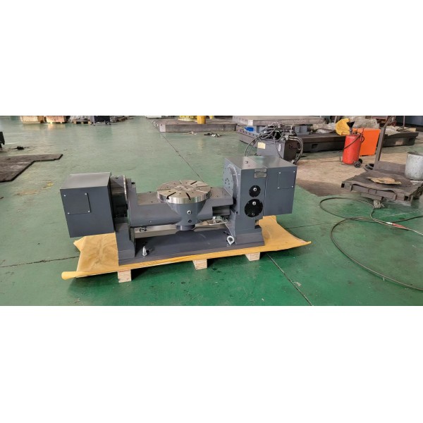 High Efficiency 5th Axis Worm Gear Rotary Table Double Lead Hardened Steel High Speed