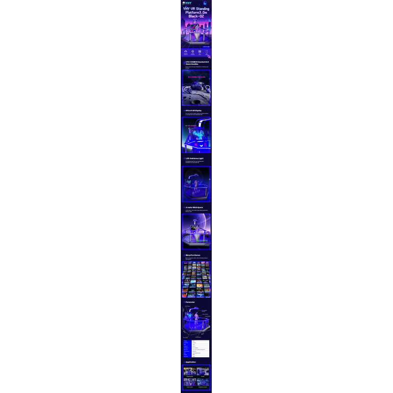 Commercial Interactive VR Battle Station Blue Lighting Immersive Obstacle-Course Competition VR Arcade Machine VR Experience