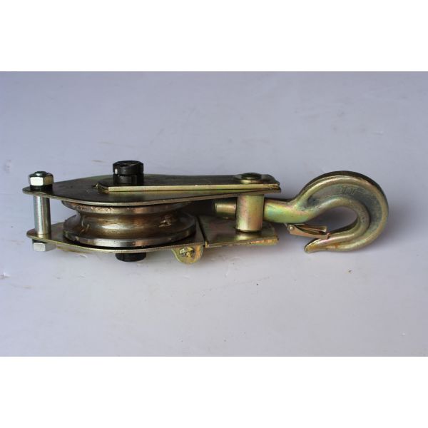 10kN Three-Wheel Steel Hoisting Tackle for tower erection applications
