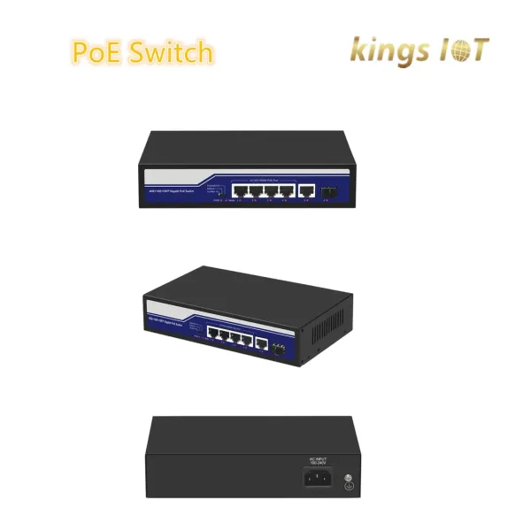 4 Port Poe Switch Support Active Poe Standard Then Provide The Poe Power by a Simple Network Cables Plug and Play