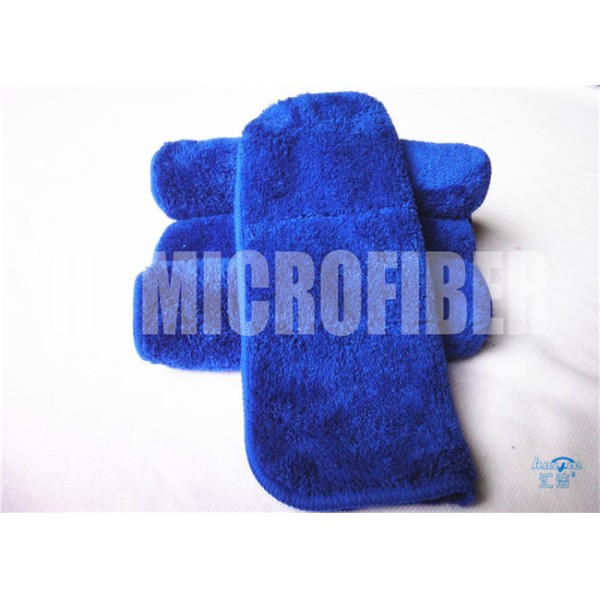 Blue Color Microfiber Car Cleaning Cloth Super Soft Super Absorbent 80% Polyester 20% Polyamide