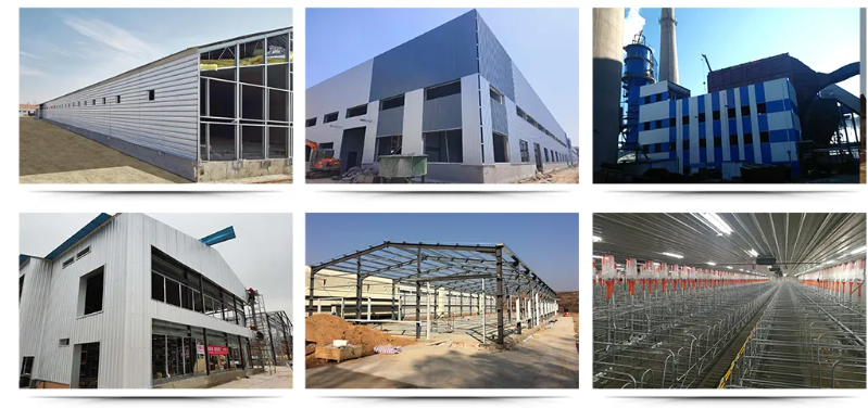 Hot-Dip Galvanized Steel Structure Chicken Coop with Modular Design and Customizable Dimensions for Poultry Farm Building