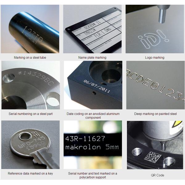 Pneumatic Metal Rotary Dot Peen Marking Machine With LCD Control