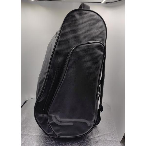 Black Polyester Racket Sports Bag With Shoe Compartment