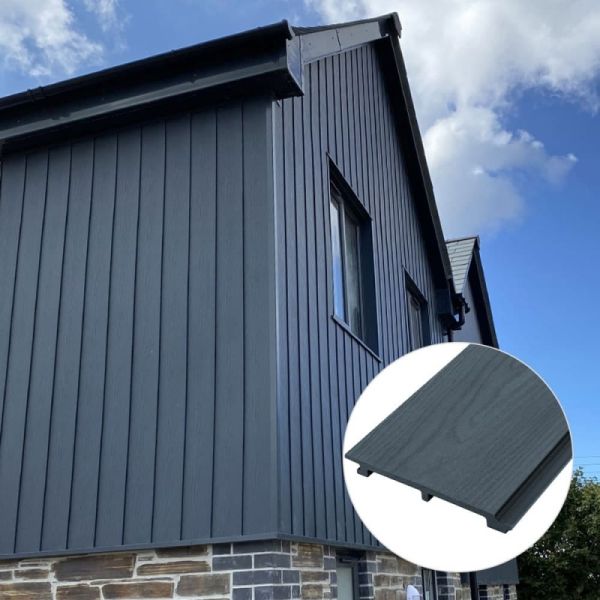 B1 Fire Retardant 148mm 21mm WPC Cladding Weatherproof Exterior Composite Wall Cladding