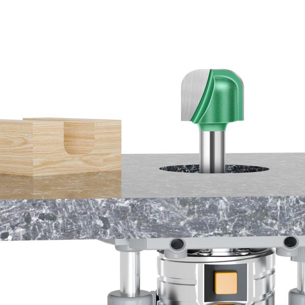 8-handle Double Arc Round Bottom Slotting Knife Slotting Knife Woodworking Scraping Bottom Knife Tungsten Carbide End Mill