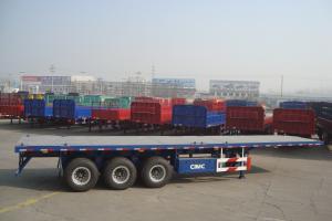 Buy cheap tri-axle trailer flatbed container semi trailer with twist locks - CIMC VEHICLE product