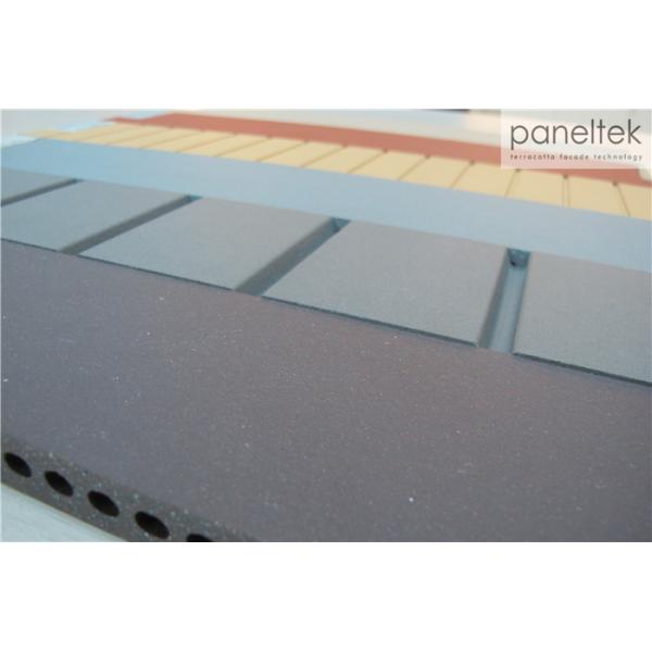 Lined Terracotta Facade Cladding For Building Exterior And Interior Decoration