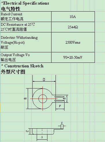 Permalloy Core Zero Phase Current Transformer , Micro Small Precision Zero CT