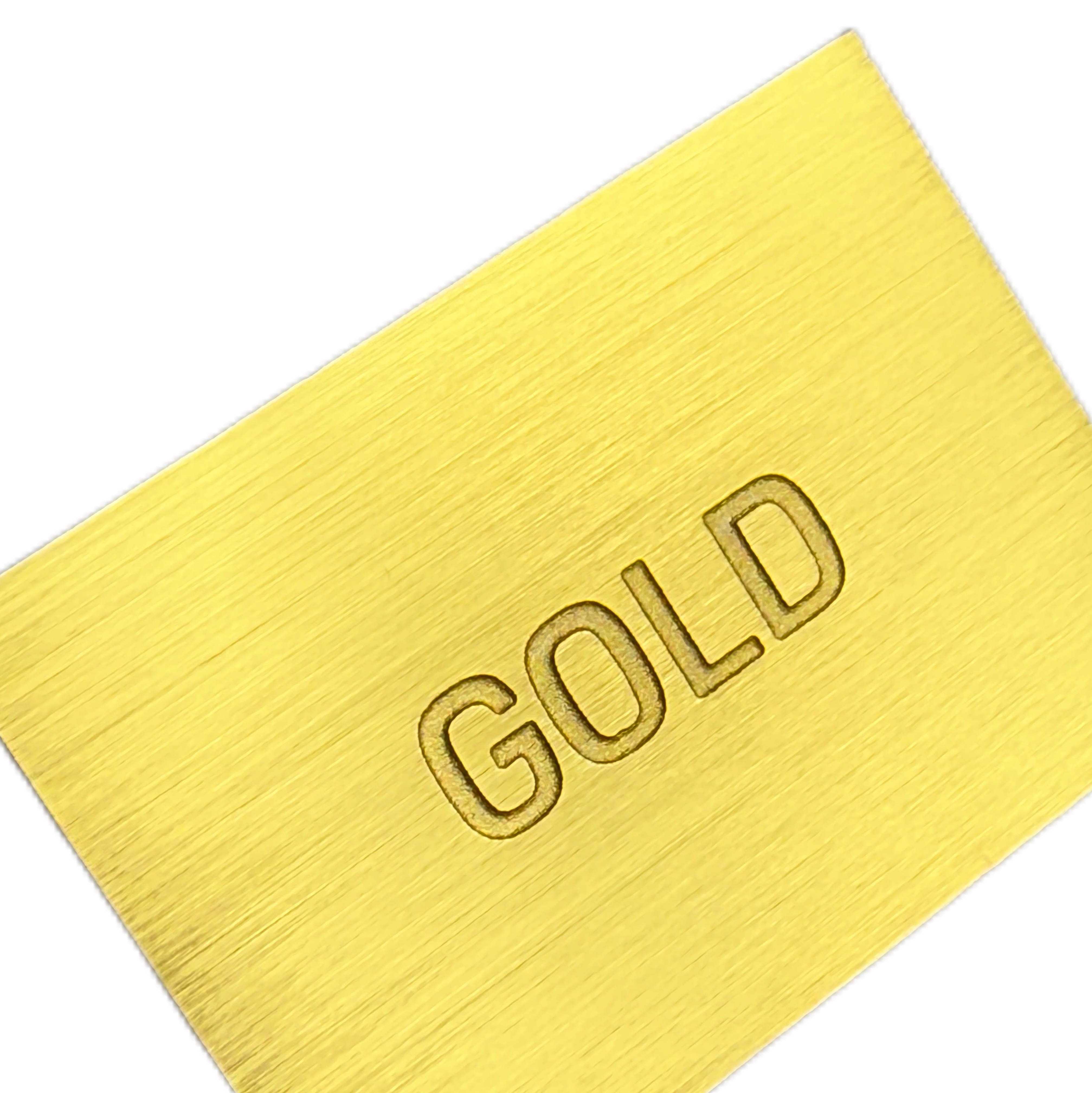 Customized Golden Brushed Logo Concave Character Metal Identification Nameplate