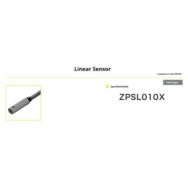 SUS303 High-precision Displacement Measuring Linear Sensor with 3-core Wire for Intelligent Automated Production Equipment