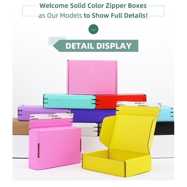 Gift Mailer Box Recyclable Custom Logo Black Packaging Box With Zipper for Perfume