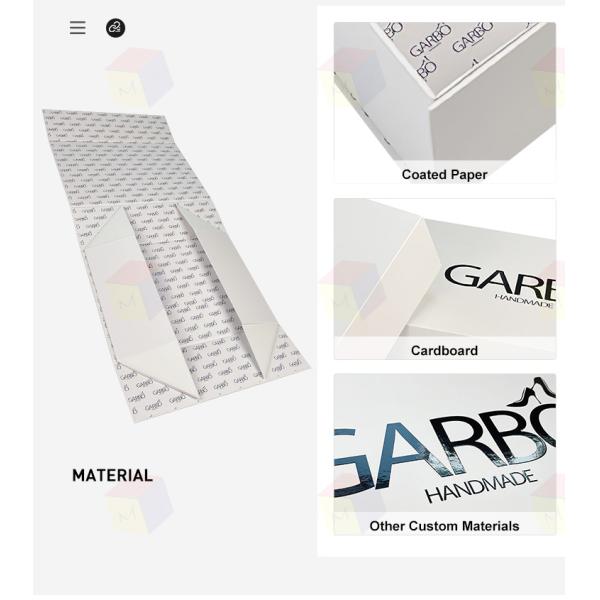 Magnetic Close Flat Folding Shoes Paper Box With Custom Logo Packaging