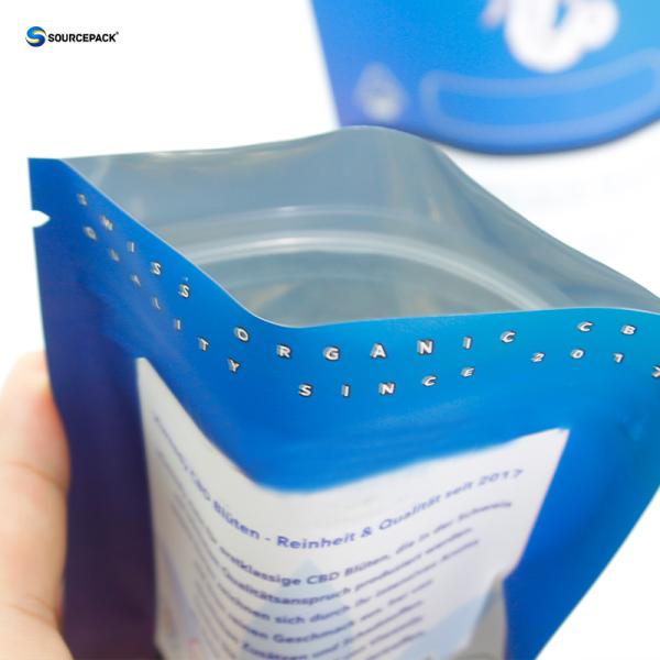 THC CBD Weed Packaging Bag for Smoking with UV Protection and Custom Design