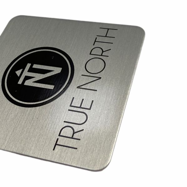 Custom Matte Silver-Gray High-Quality Aluminum Nameplate