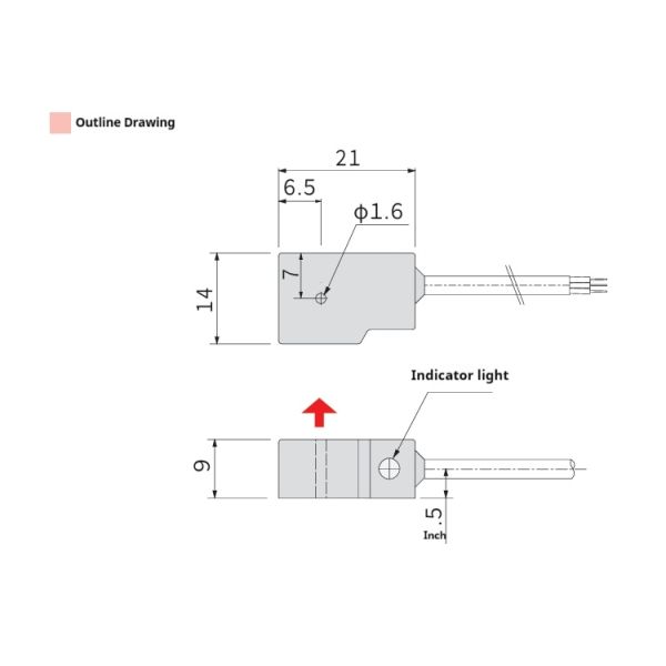 Makinopc High Precision Proximity Iron Sensor Switch for CNC Machine Tools with Normally Open and Normally Closed Output ZPSF002