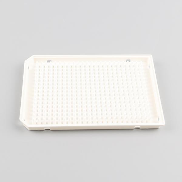 pcr plate 384 PCR Well Plate 40ul Round Holes White Microplate With Two Corners