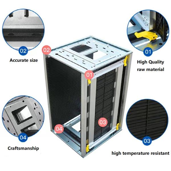 SMT L Size ESD PCB Magazine Rack 563*320*355 Antistatic For PCB Loader