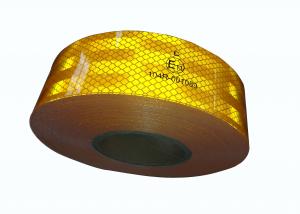 China Yellow Ece 104 Reflective Tape 5cm Width For Trucks Cars Trailer on sale