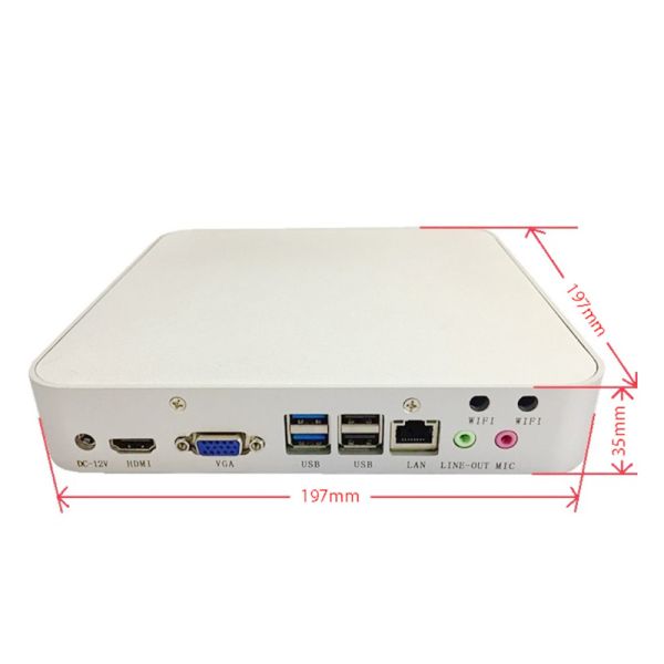 2026 Embed Mini PC Linux Intel Processor I5 6300U Dual Core 2.4GHz 2*DDR3 16G RAM VGA+ Output