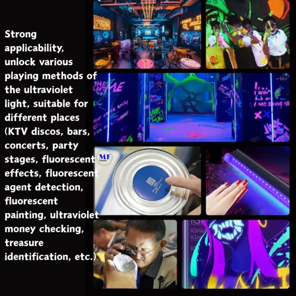 Factory Price 6W EU Us Standard Black Fluorescent Tube PC Alu. Hangable IP43 Nail Party KTV Ambient Atmosphere Scenario LED UV Light Light