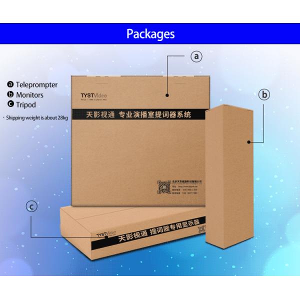 Live Streaming with 21 inch Portable Teleprompter and Tripod