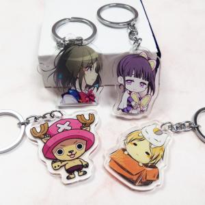 China Custom PVC Key Chain Blank Anime Charms Acrylic Keyring Promotion Gift on sale