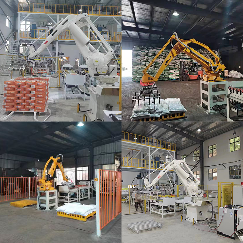 Automatic Robotic Arm Palletizer Easy Production Line Integration