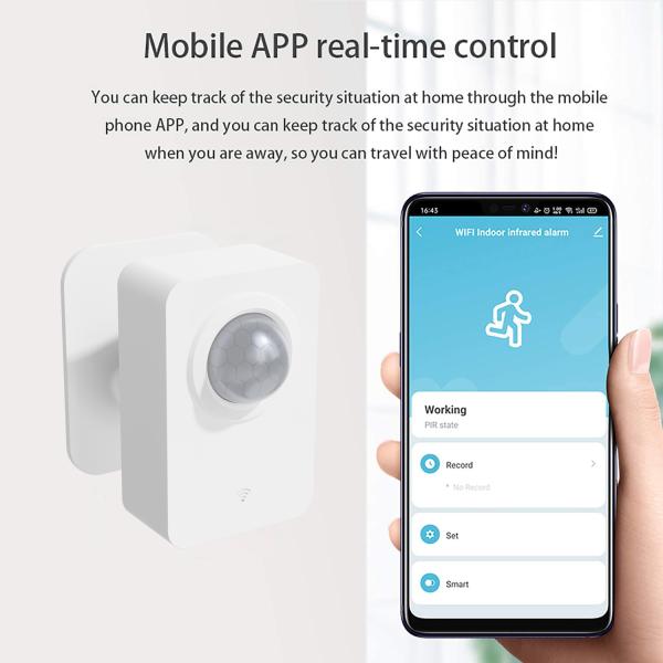 Smart Life Tuya Security System Burglar Alarm Sensor WiFi PIR Motion Sensor