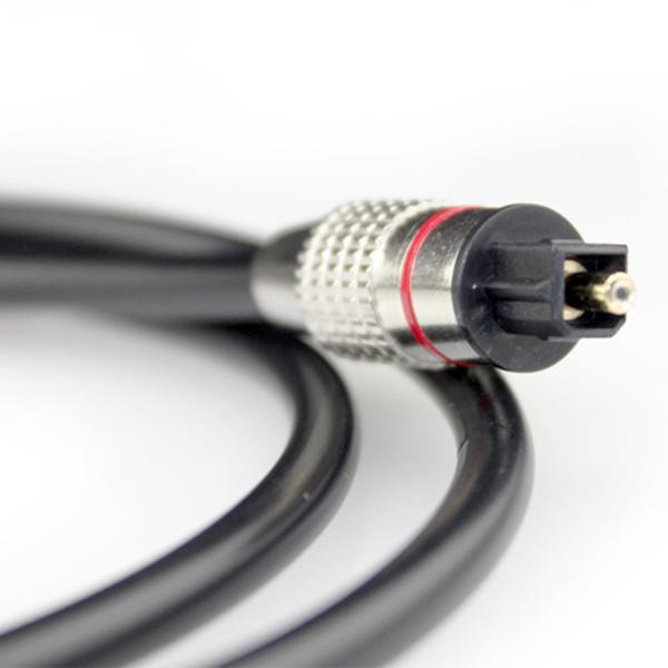 TOSLINK Digital Optical Audio Cable Plated Metal Shell Golden Connector For Home Theater CD player1M/2M/3M