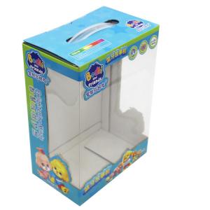 China Printed Recycled F-Flute Corrugated Cardboard Toy Boxes Window Carrier Packaging on sale