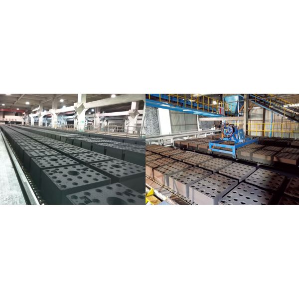 Crawler Type Foundry Sand Moulding Line 420mm-710mm Sand Mold Conveying And Pouring Production Line
