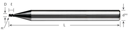 Standard Length Corner Radius End Mill For CNC Milling Machining Metal Working High Helix