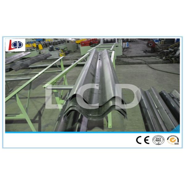 W Beam Guardrail Roll Forming Machine 2 Wave And 3 Wave Steel PLC Control