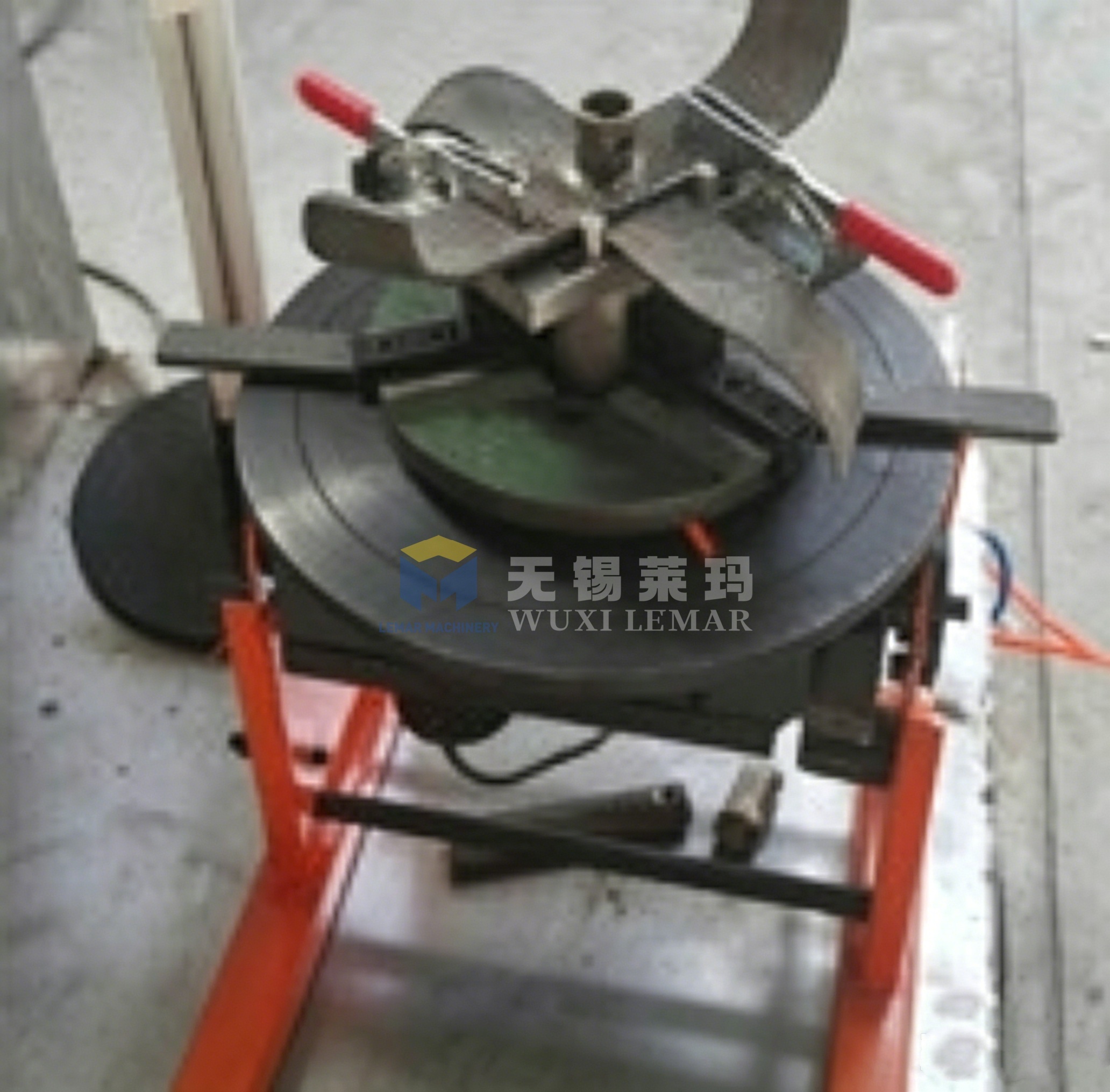 50KG Welding Positioner Small Rotary Tilt Welding Turntable for Flange Pipe Fitting