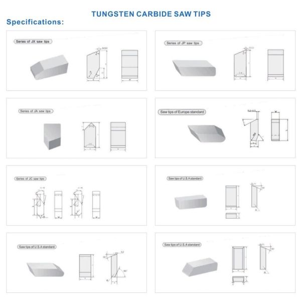 Wear Resistance Tungsten Carbide Saw Tips K01-K05 Grade Dimensionally Accurate