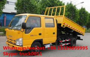 Buy cheap HOT SALE best price ISUZU 4*2 LHD double cabs 3tons dump tipper truck, good price ISUZU 120hp diesel dump truck for sale product