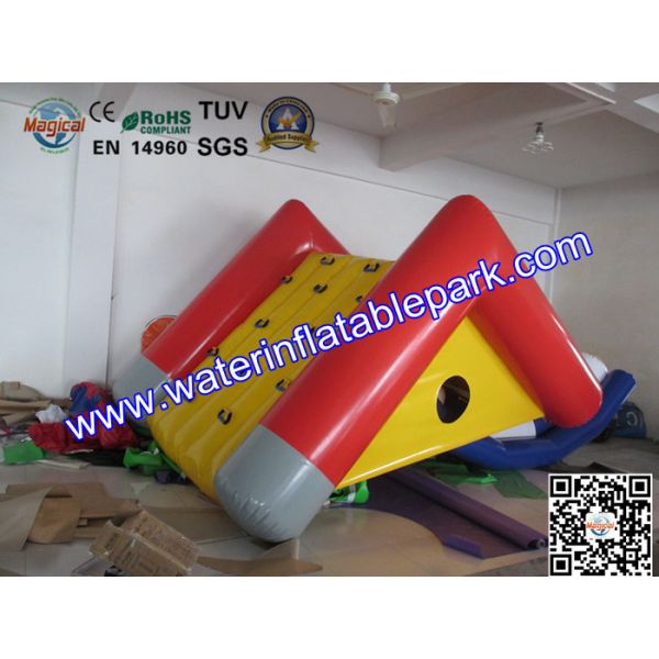 Kids Play Water Park Toy Inflatable Floating Climbing Slide For Water Pool