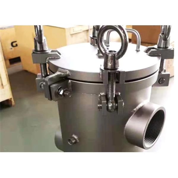 300 PSI High Pressure Filter Housing , Single Bag Filter Housing For Water Purification